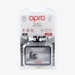 Боксёрская капа Opro Silver Level Grillz чёрная